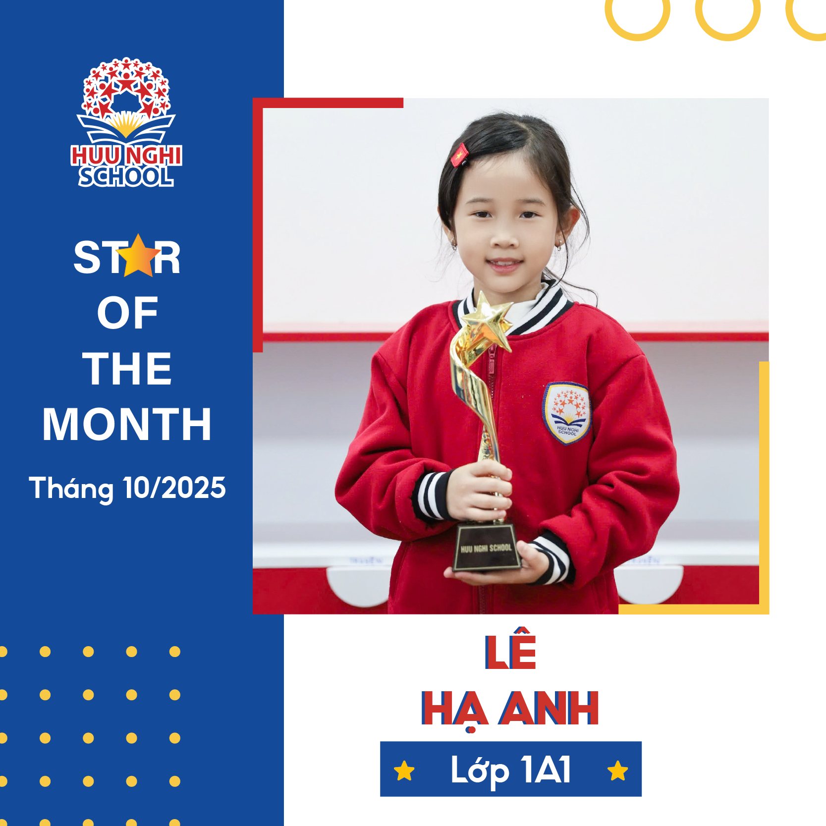 Vinh danh học sinh tháng 10 năm 2025